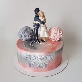 Торт на 17 лет свадьбы №114203