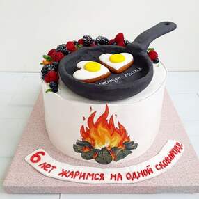 Торт на 6 лет свадьбы №113103