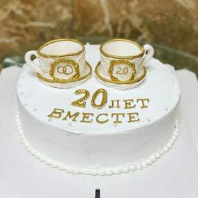 Торт на 20 лет свадьбы №114501