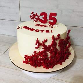 Торт на 35 лет свадьбы №115421