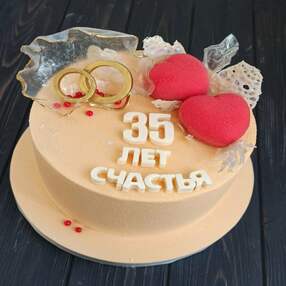 Торт на 35 лет свадьбы №115423