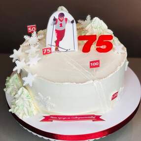 Торт на 75 лет мужчине №109526