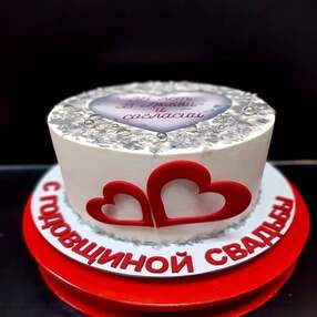 Торт на 38 лет свадьбы №115501