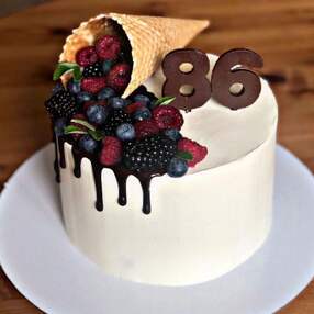 Торт на 86 лет женщине №221004