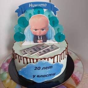 Торт на 20 лет парню №108402