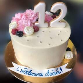 Торт на 12 лет свадьбы №113701