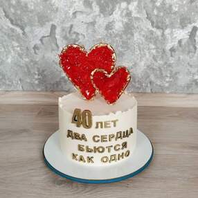 Торт на 40 лет свадьбы №115611