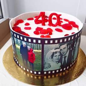 Торт на 40 лет свадьбы №115620