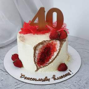 Торт на 40 лет свадьбы №115623